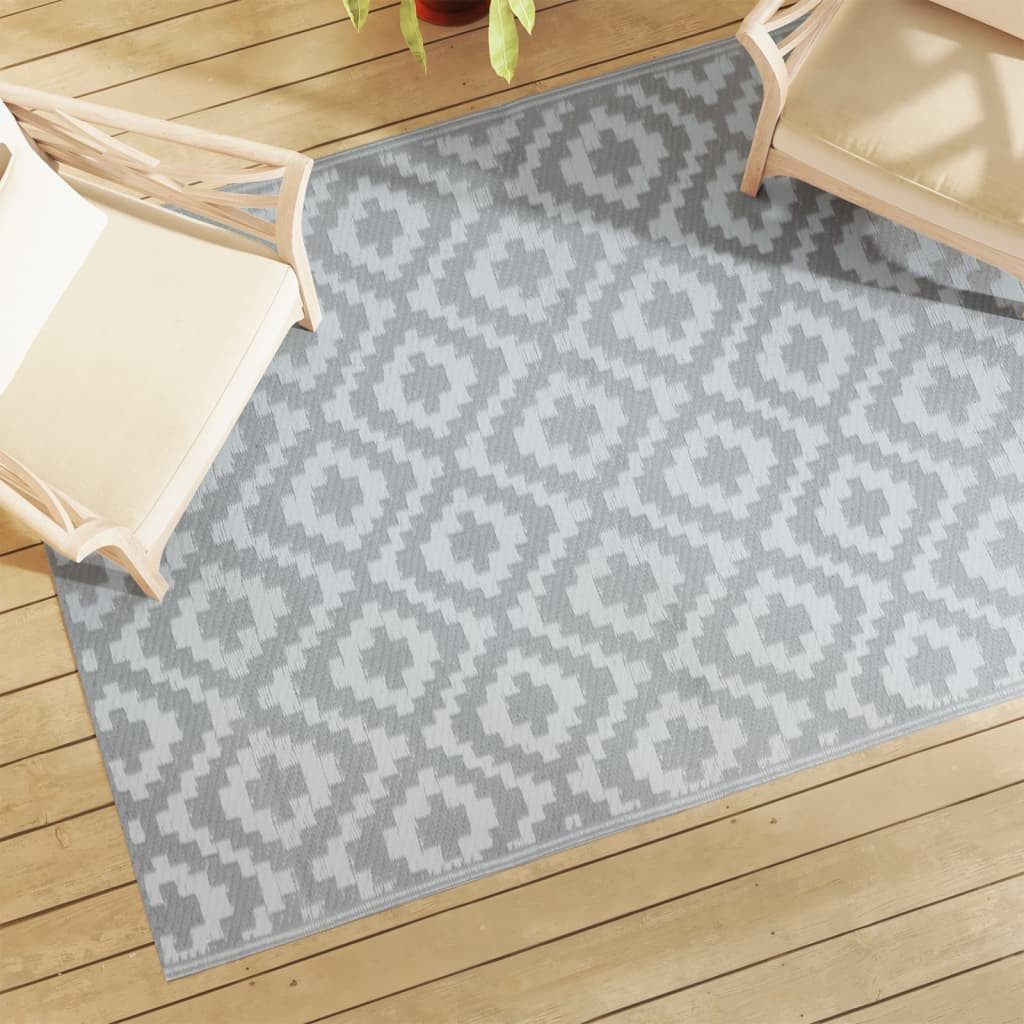 vidaXL Outdoorteppich Outdoor-Teppich Grau 140x200 cm günstig online kaufen