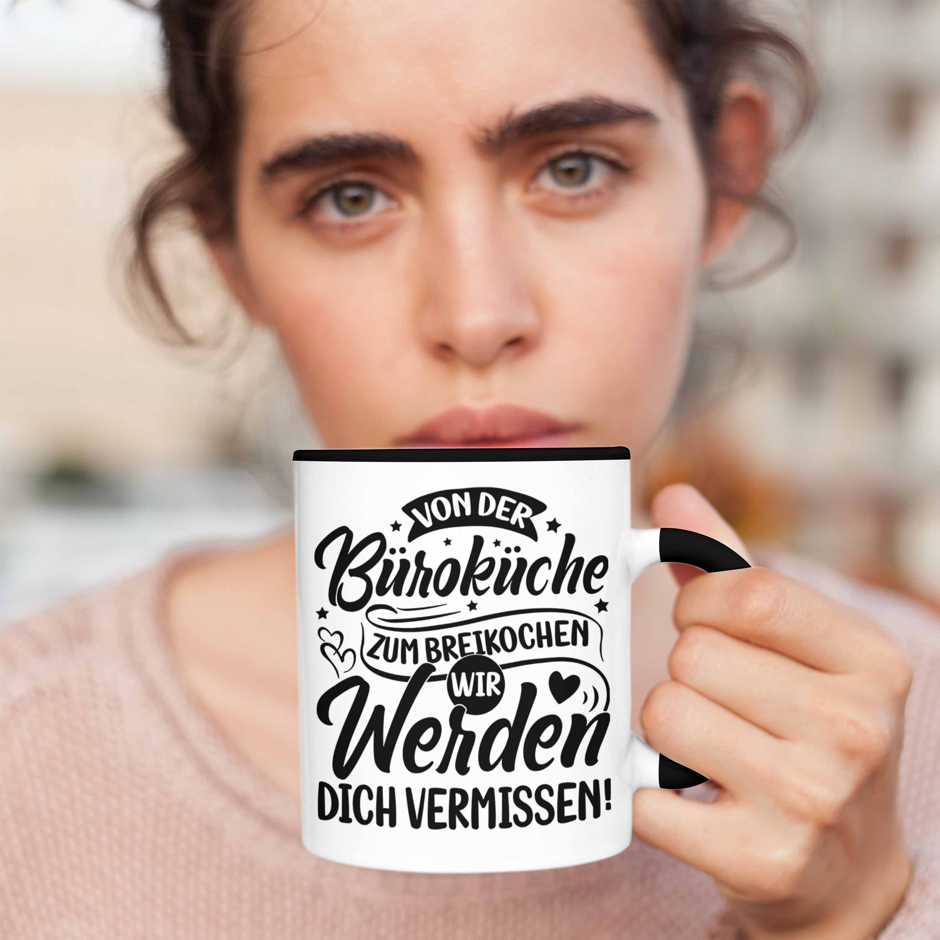 Trendation Mutterschutz Tasse Geschenk Tasse Mutterschutz Kollegi Kaffeetasse Schwarz Abschied
