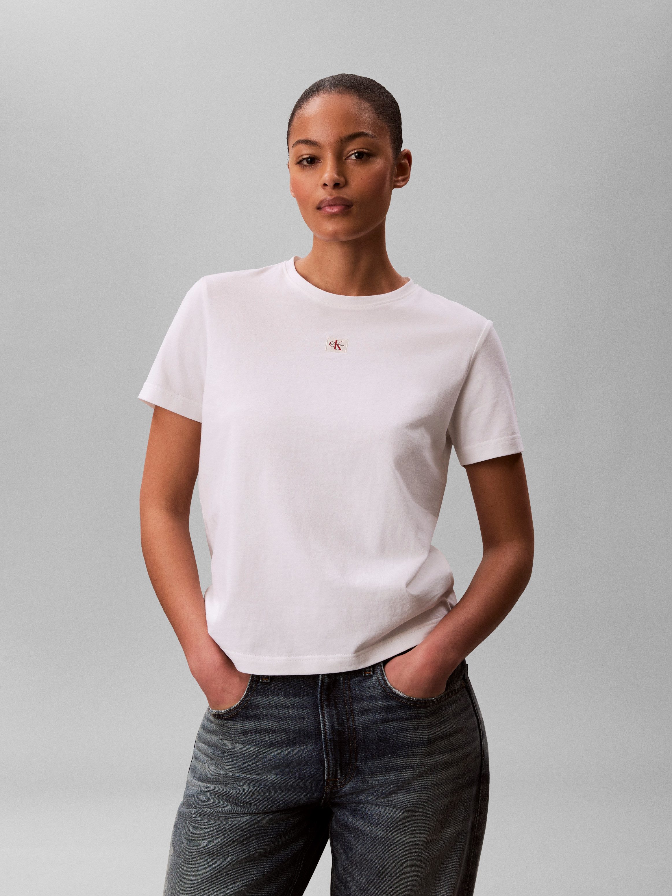 Calvin Klein Jeans T-Shirt Regular fit mit Rundhalsausschnitt
