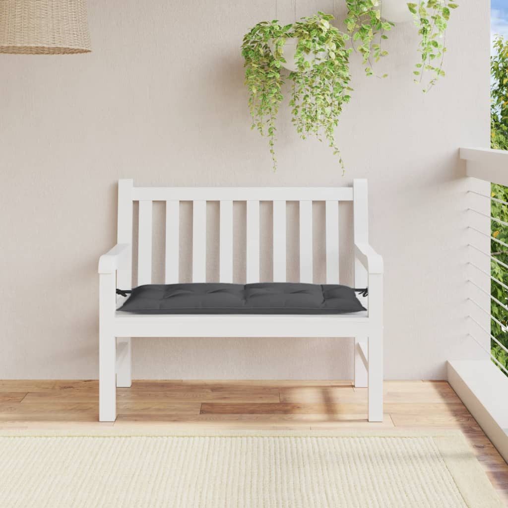 vidaXL Sitzauflage Gartenbank-Auflage Melange Anthrazit 100x50x7 günstig online kaufen