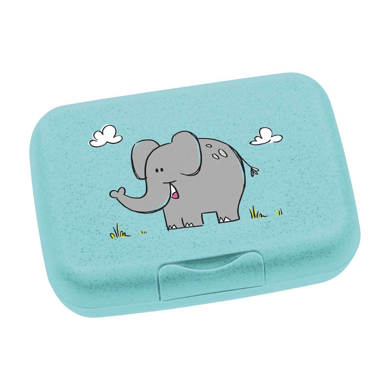 x Alltag, cm, 13.5 19 spülmaschinengeeignet Brotdose 6.6 für x Bambini Lunchbox Ideal Elefant LEONARDO den (1-tlg), Kunststoff,