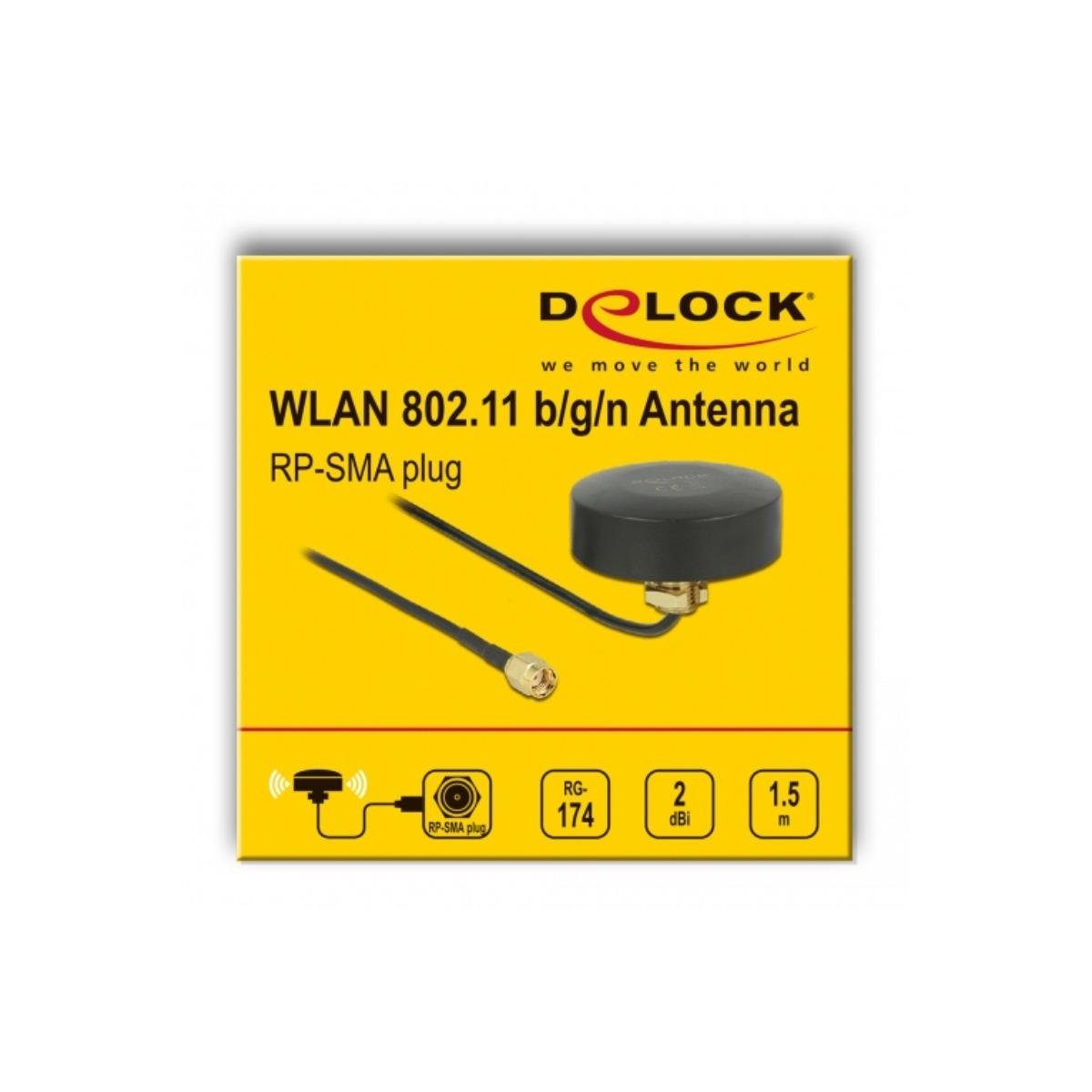 b/g/n - 66285 Antenne Delock 2 dBi... 802.11 RP-SMA WLAN WLAN-Antenne Stecker