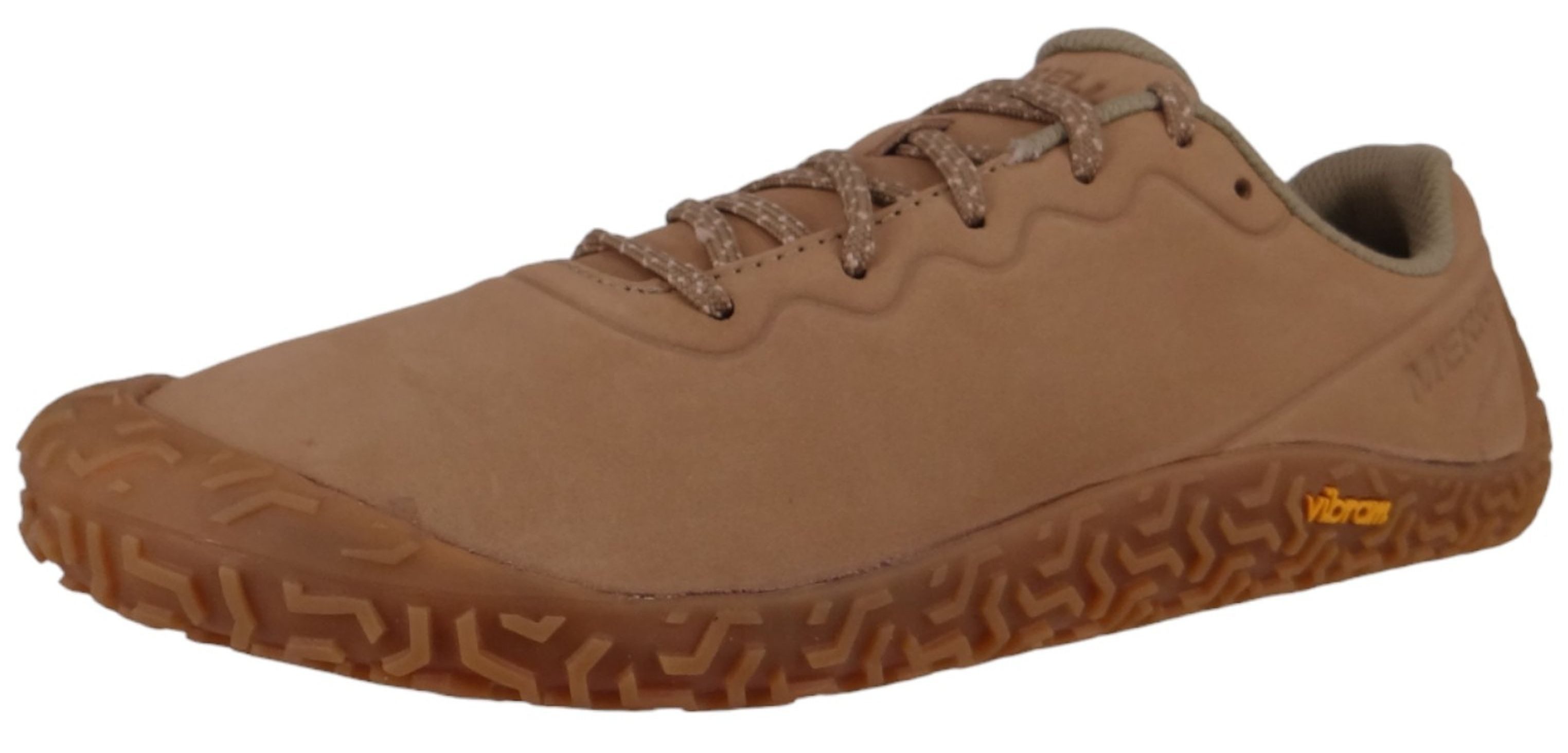 Merrell J068211 Vapor Glove 6 Leather Barefoot Coyote Schnürschuh