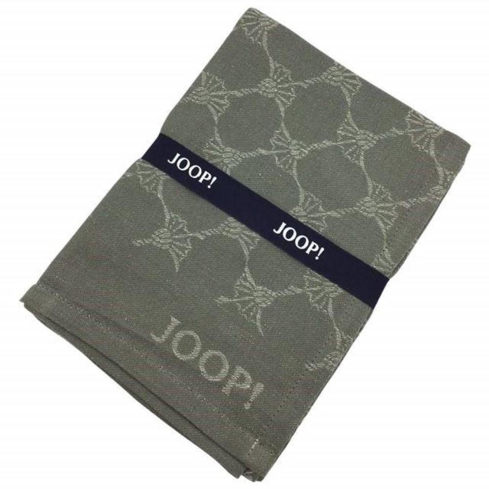 JOOP! Geschirrtuch Cuisine Cornflower Classic 1700 in Oliv, (1x Geschirrtuch 50 x 70 cm)