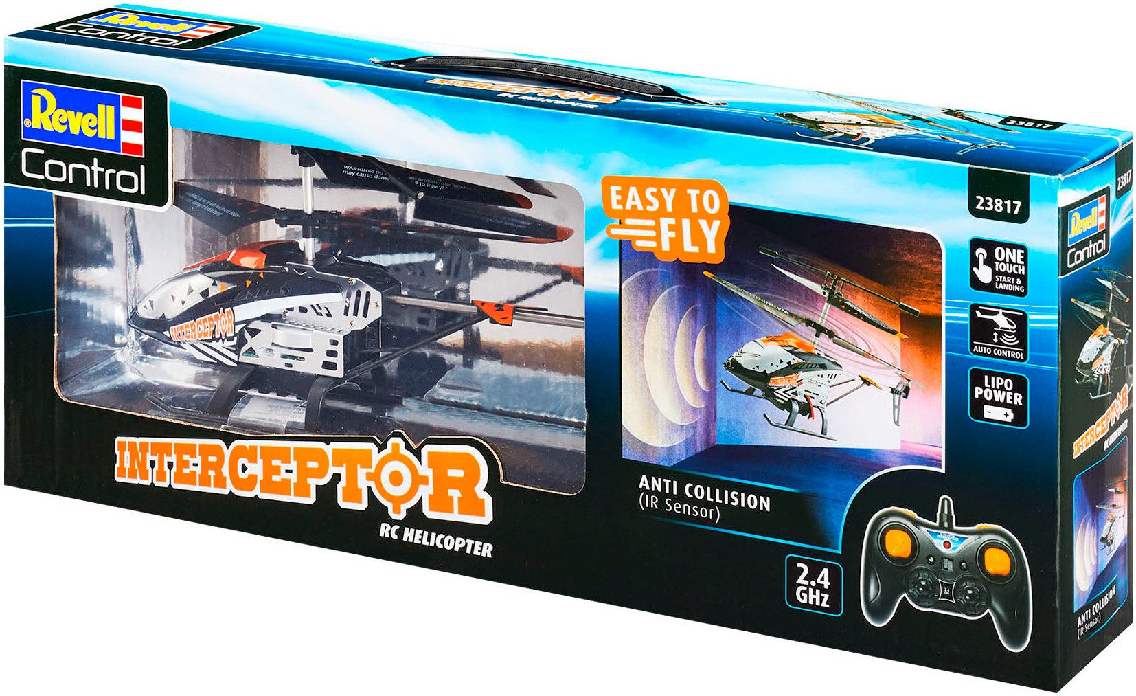 Revell® RC-Helikopter Revell® control - Interceptor Anti Collision, 2,4Ghz, mit LED-Beleuchtung