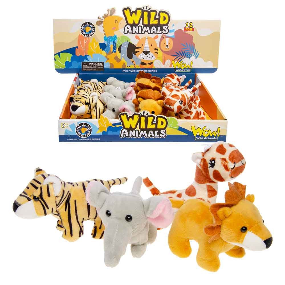 LG-Imports Kuscheltier Wildtiere Plüsch im 12er Display (12-St)