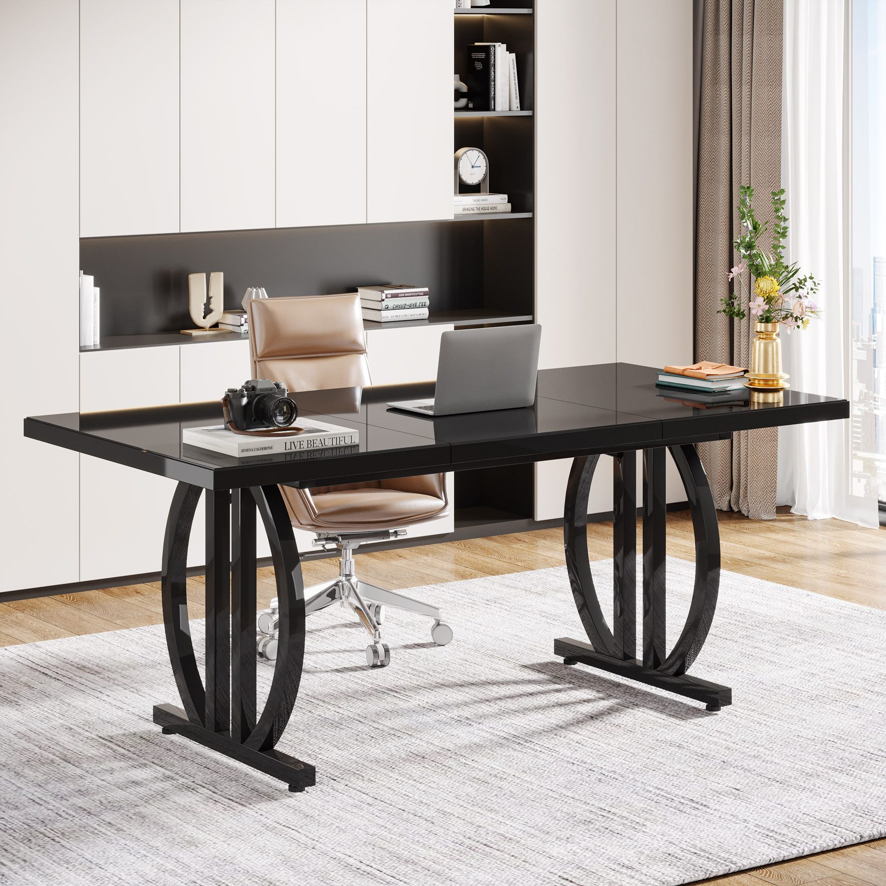 Tribesigns Schreibtisch 160 x80cm Bürotisch mit günstig online kaufen