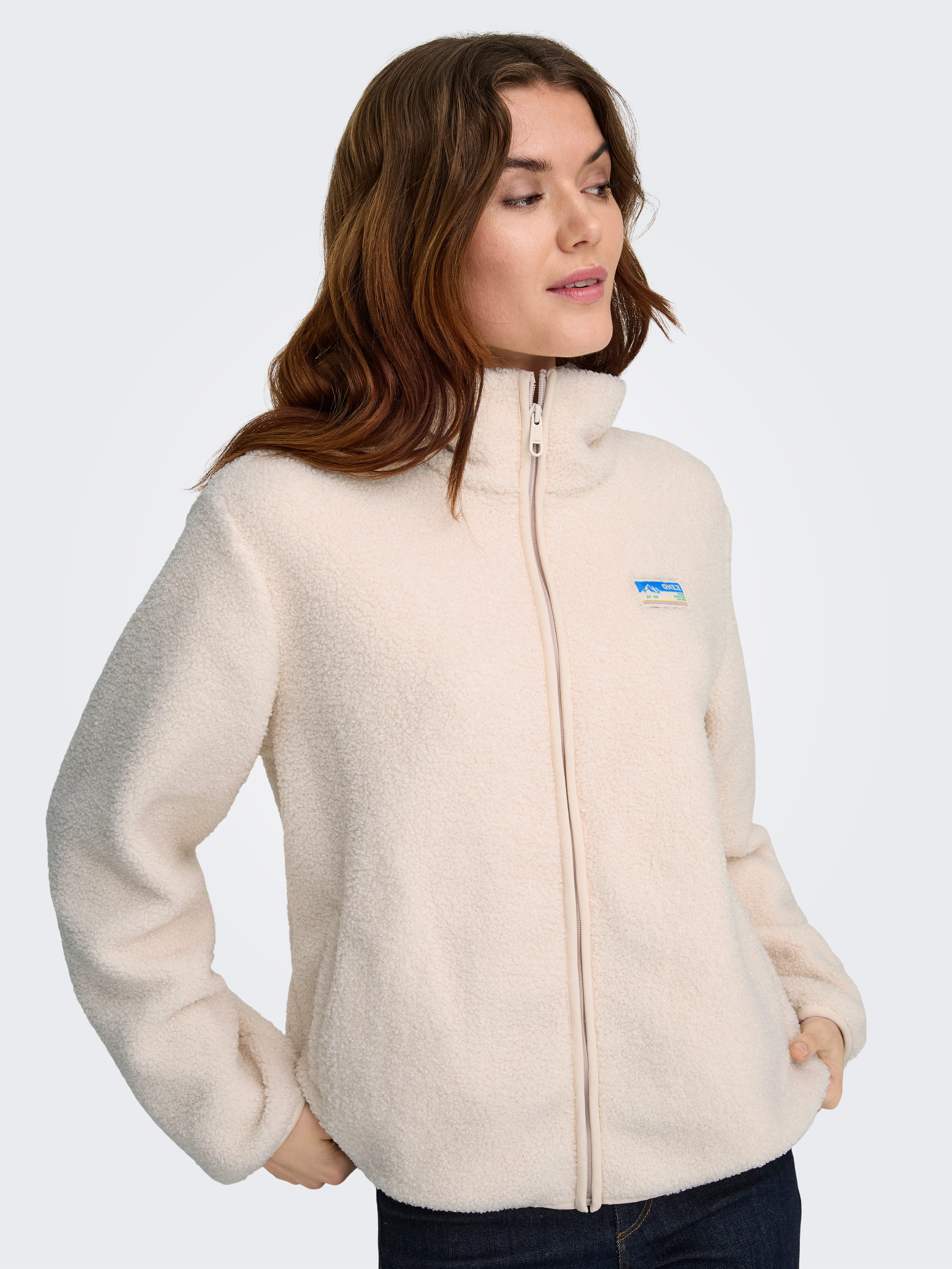 ONLY Plüschjacke ONLEVA LIFE TEDDY JACKET CC OTW Kunstfaser