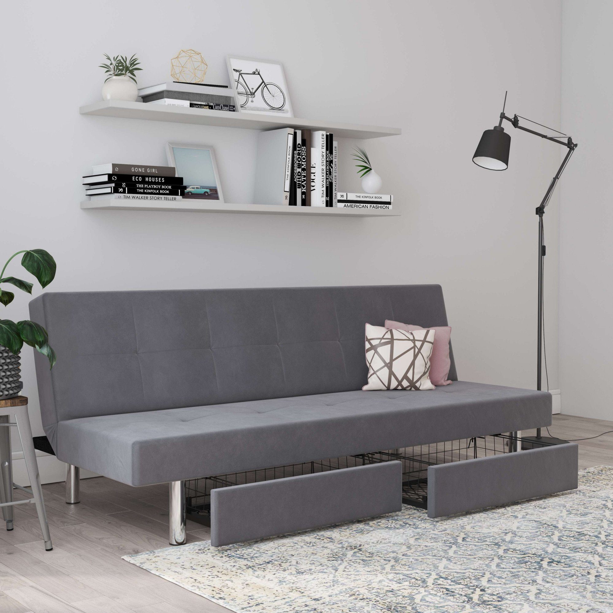 Dorel Home Schlafsofa Erica, Daybed mit aufklappbarer Liegefläche