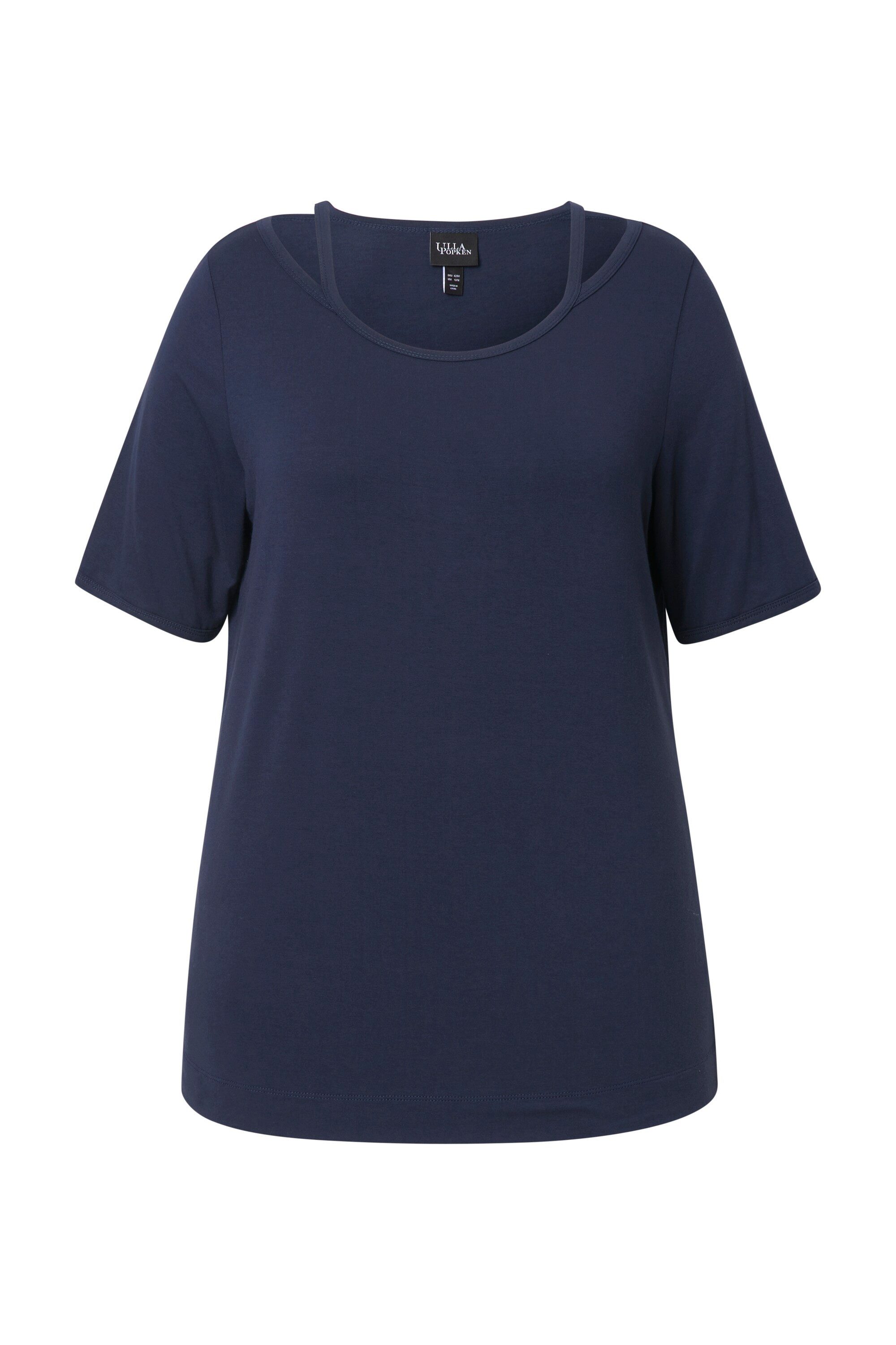 Ulla Popken T-Shirt T-Shirt Cut-Out Classic günstig online kaufen