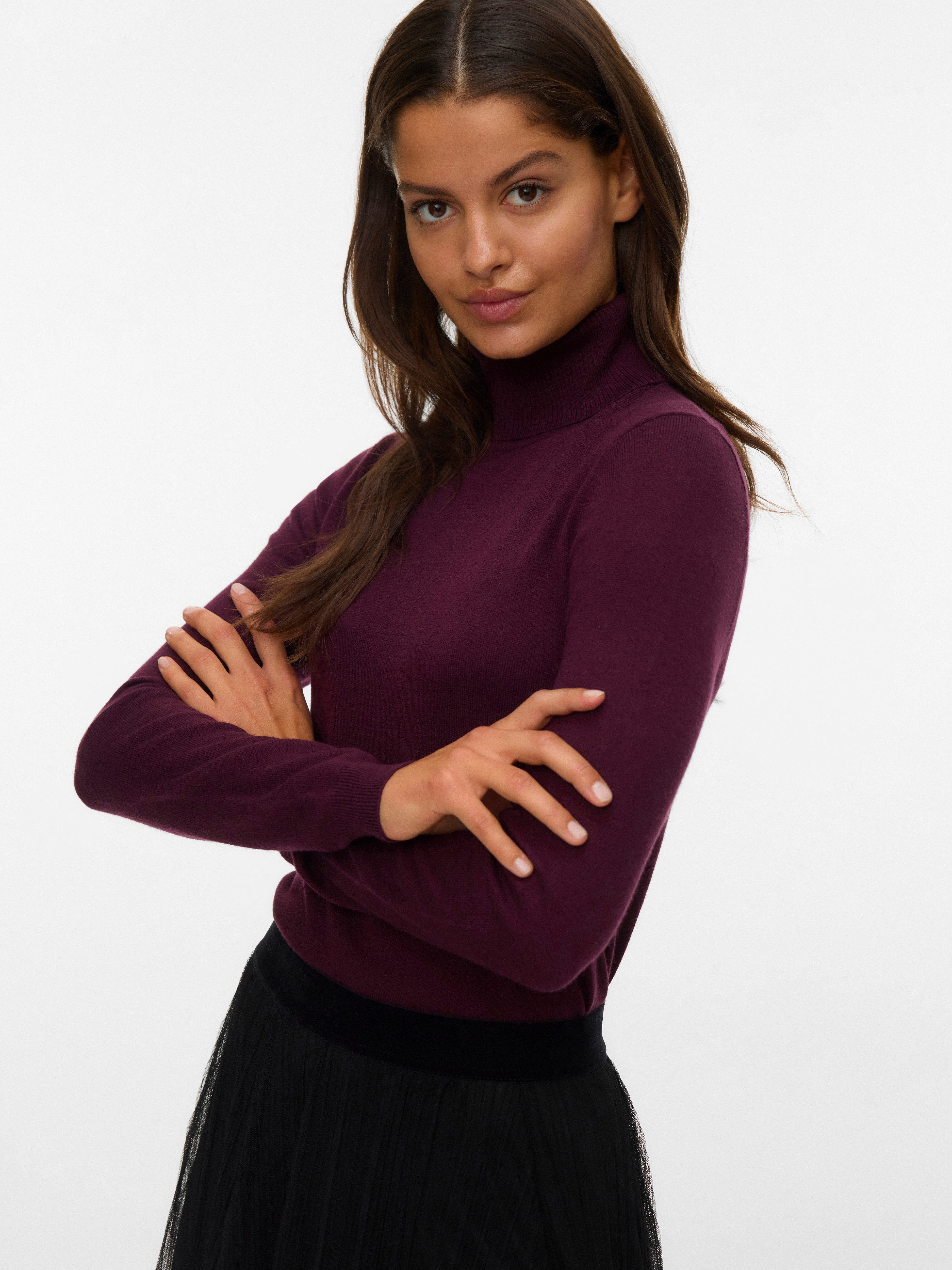 Vero Moda Strickpullover VMIRIS LS ROLLNECK PULLOVER GA NOOS günstig online kaufen