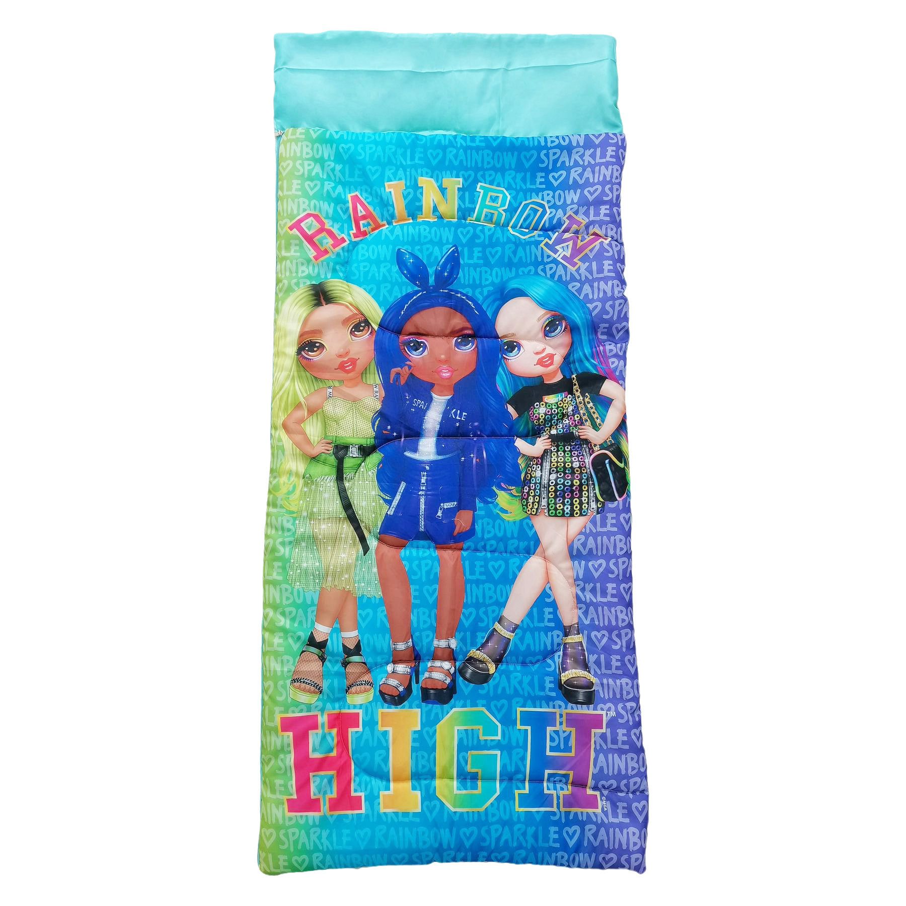 Kinderschlafsack Rainbow High Kinder Mädchen Fleece Schlafsack 70x165 cm