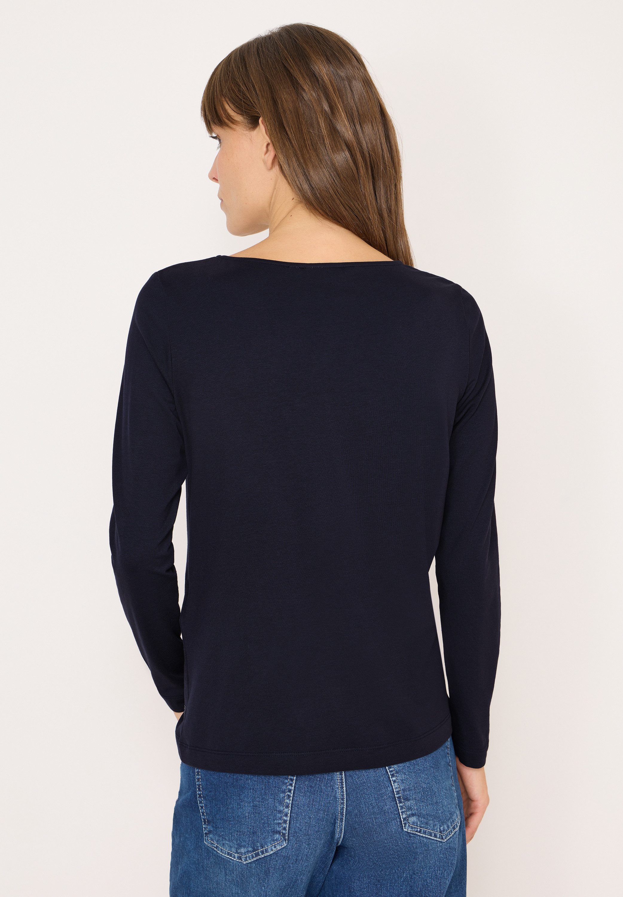 CECIL Langarmshirt in Unifarbe günstig online kaufen