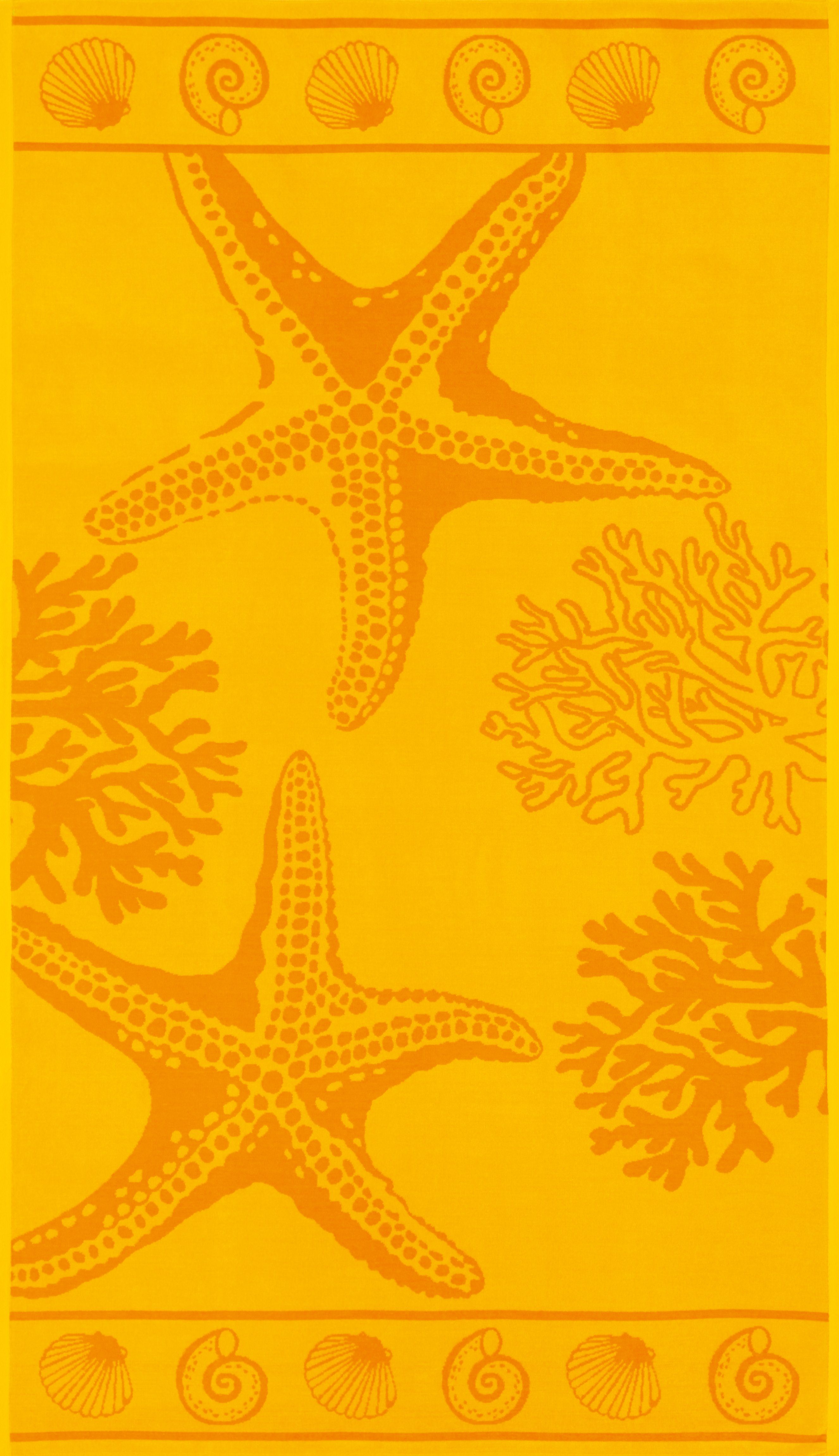 Delindo Lifestyle Strandtuch Tropical Seestern, Baumwolle günstig online kaufen