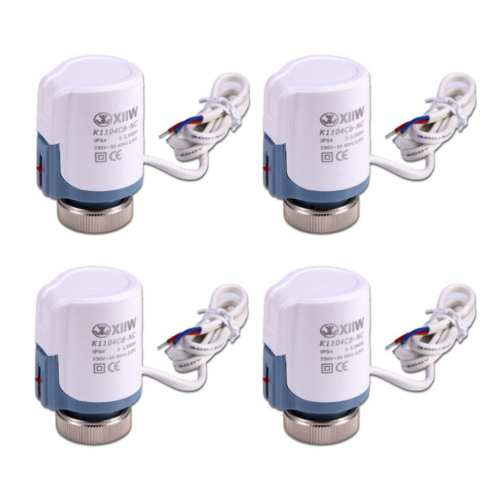 Heizkörperthermostat 4x Stellmotor Fussbodenheizung 230v Thermischer Stellantrieb