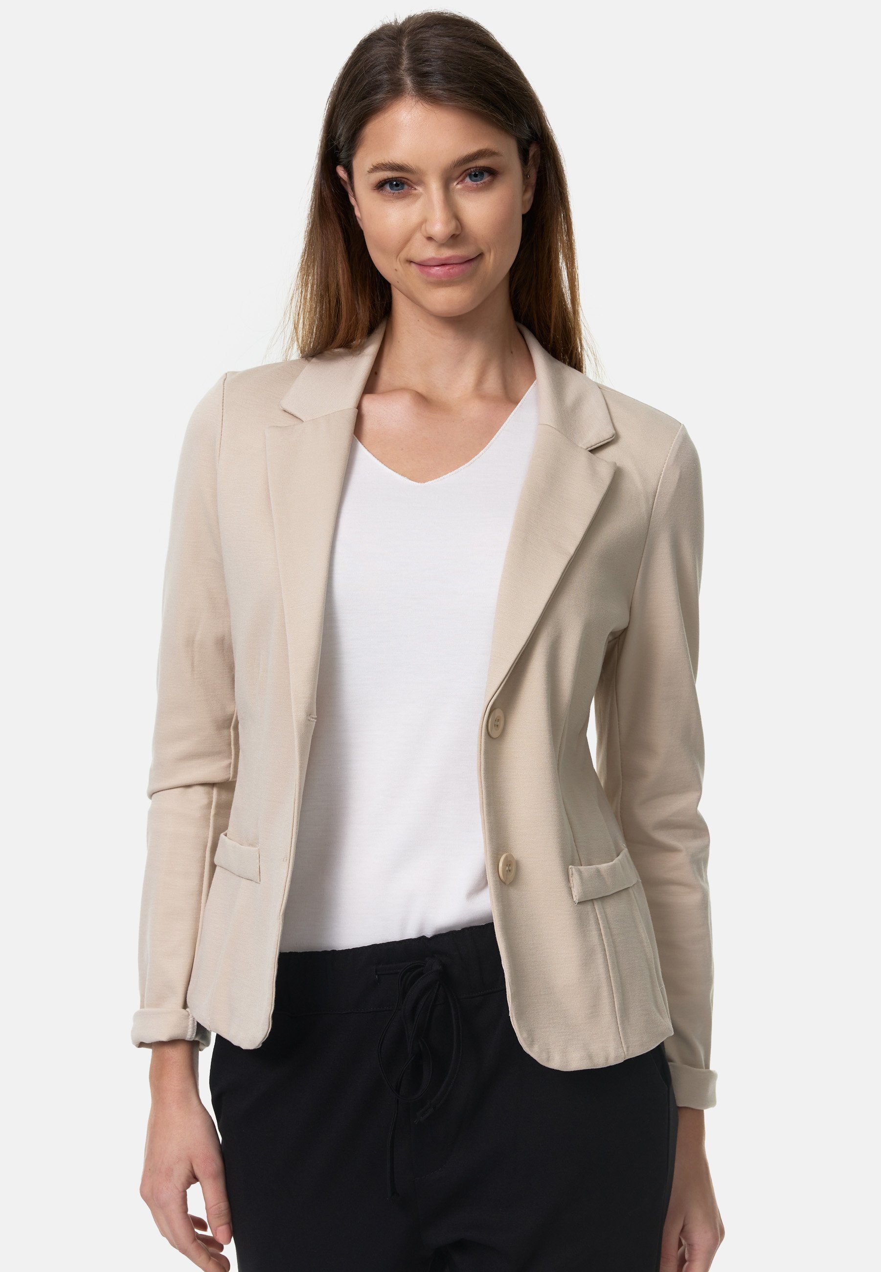 PM SELECTED Kurzblazer PM-011 (Sportliches Sakko Business Blazer mit Reverskragen)