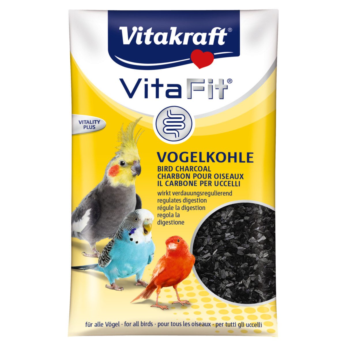 Vitakraft VitaFit® Vogel Kohle spezial 10 g, Nahrungsergänzungsmittel für: Vogel
