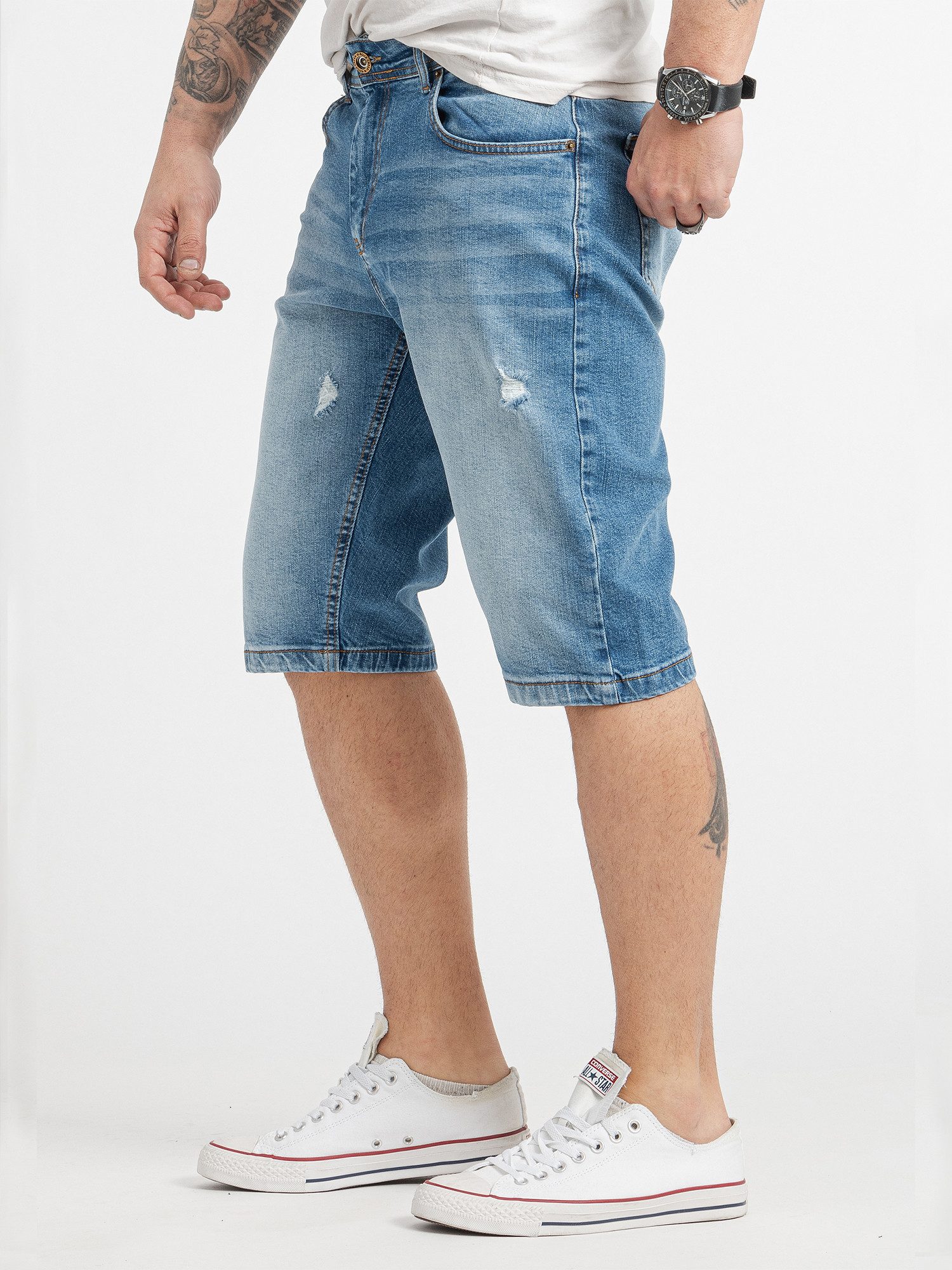Rock Creek Bermudas Herren Shorts Jeansshorts Denim Hellblau RC-2426 günstig online kaufen