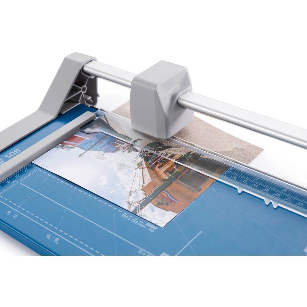 DAHLE Rollenschneidemaschine 1 Rollenschneider 508 (3. Generation) - max. 6 Blatt, Einfacher Messerkopf-Wechsel
