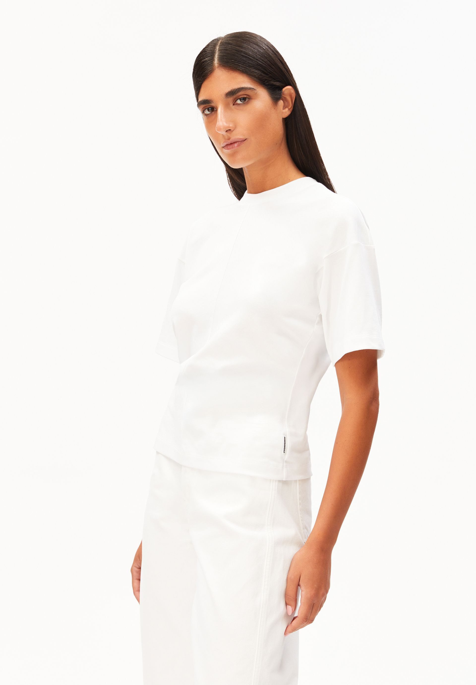 Armedangels T-Shirt SLOUCHED WAIST T-Shirt aus 100% Bio-Baumwolle Slim Fit