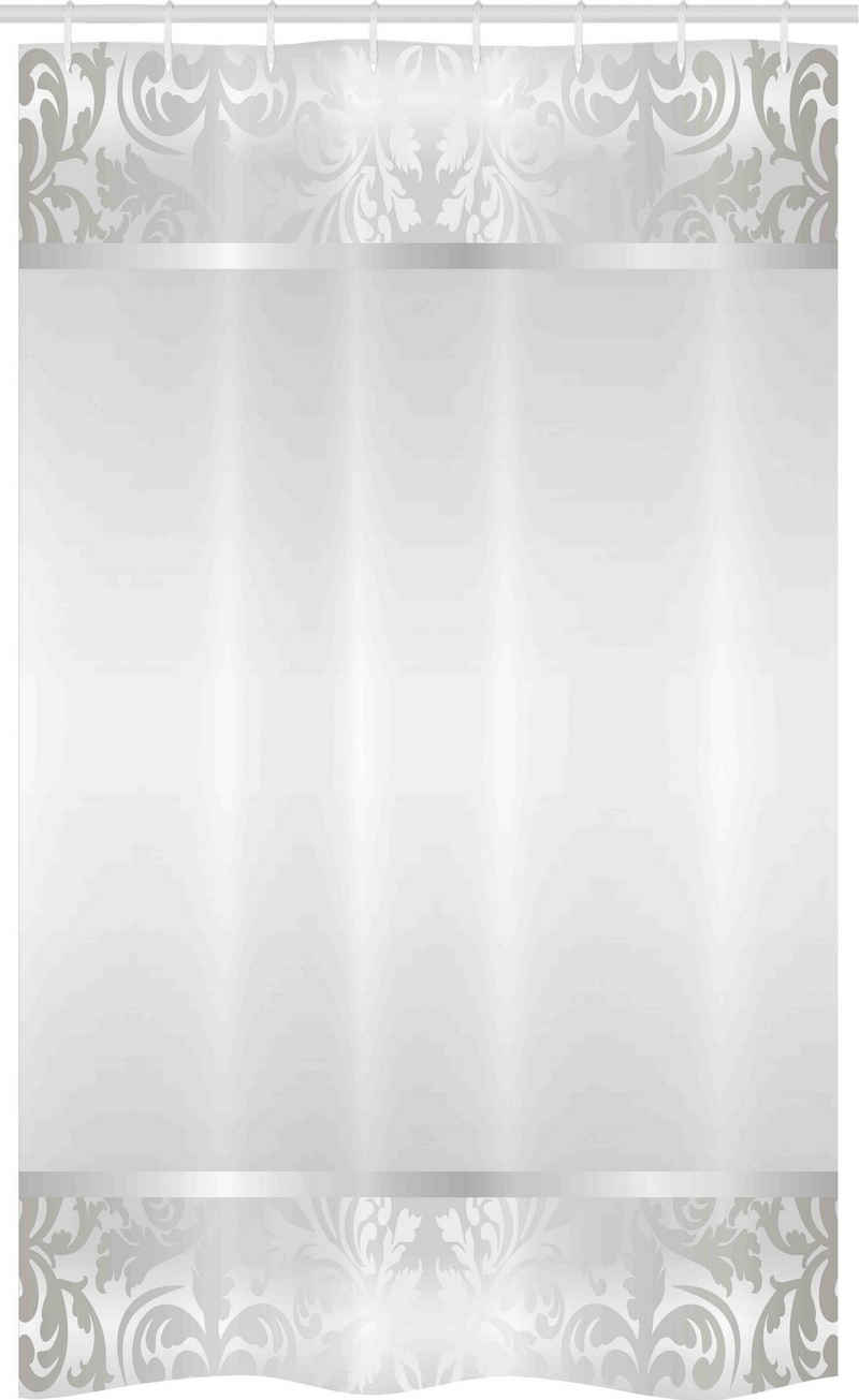 Abakuhaus Duschvorhang »Badezimmer Deko Set aus Stoff mit Haken« Breite 120 cm, Höhe 180 cm, Grau Rokoko-Verzierungen