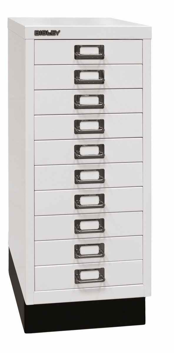 Bisley Aktenschrank MultiDrawer Schubladenschrank in Verkehrsweiß - Maße: H 67 x B 28 x T 38 cm