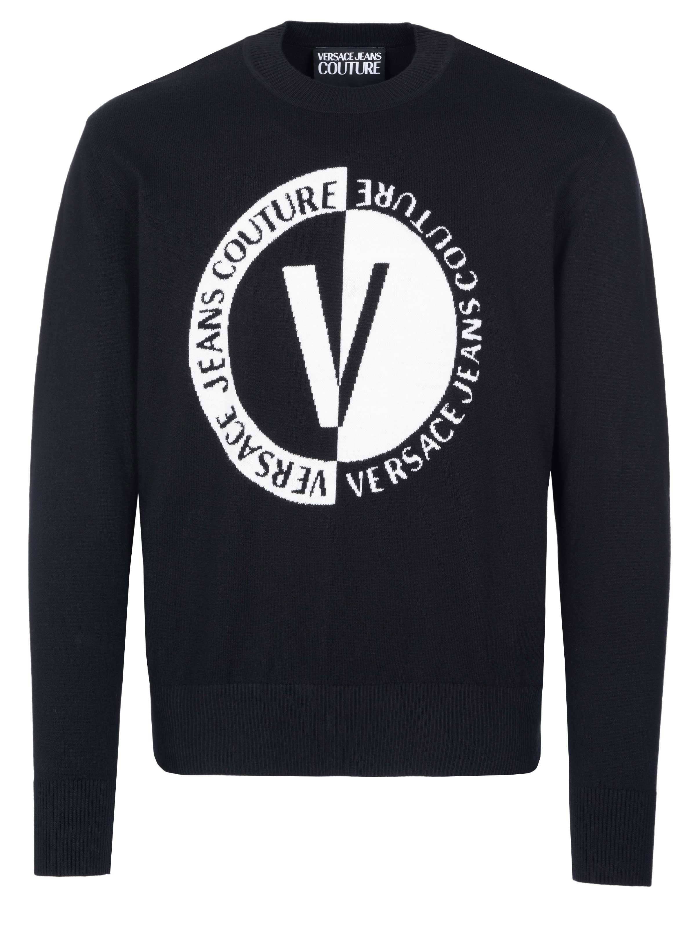 Strickpullover Versace Jeans Couture Pullover schwarz