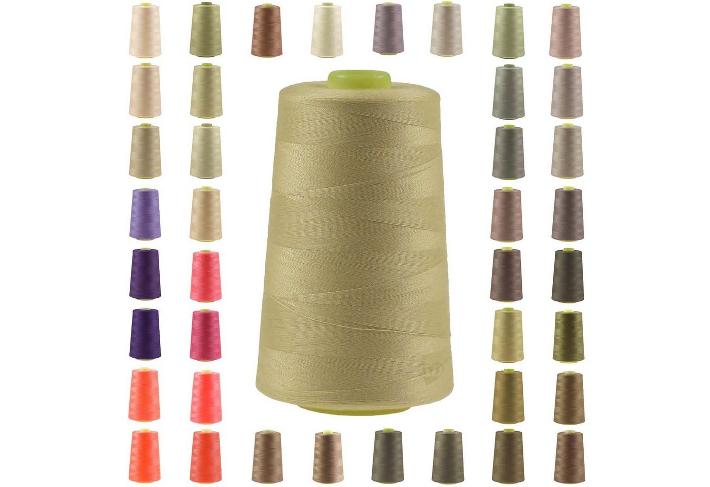 Thumbnail - maDDma 4572m Qualitäts Overlock-Garn Overlock-Nähgarn Polyestergarn Overlockgarn, 4572 m, A671 zartes apricot