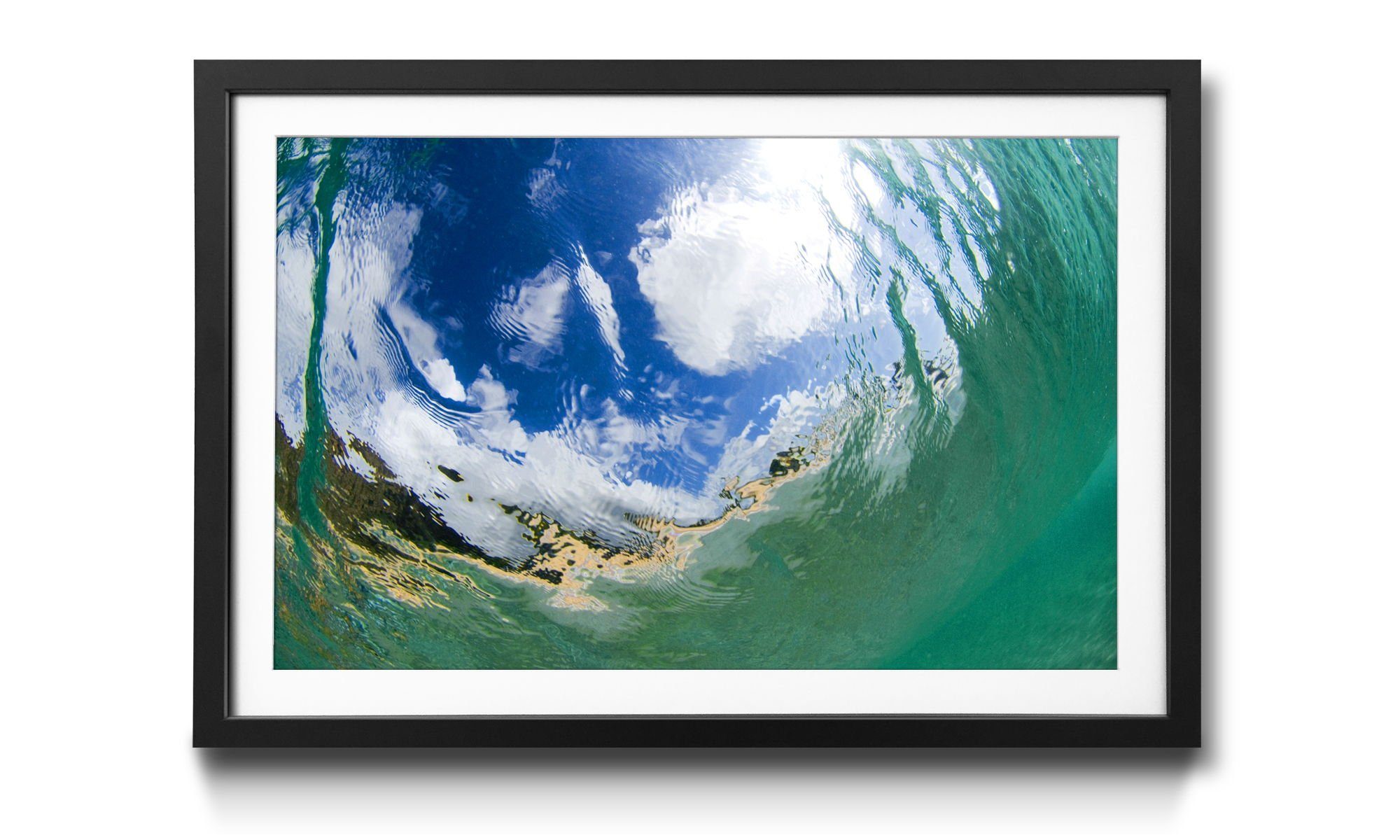Underwater erhältlich Wandbild, Größen in Rahmen mit WandbilderXXL Wasser, Sky, Bild 4
