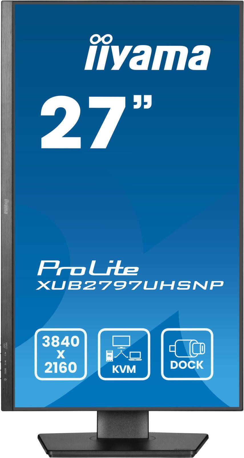 Iiyama iiyama ProLite XUB2797UHSNP-B1 TFT-Monitor (3840 x 2160, 4 ms Reaktionszeit, 60 Hz, IPS Panel)