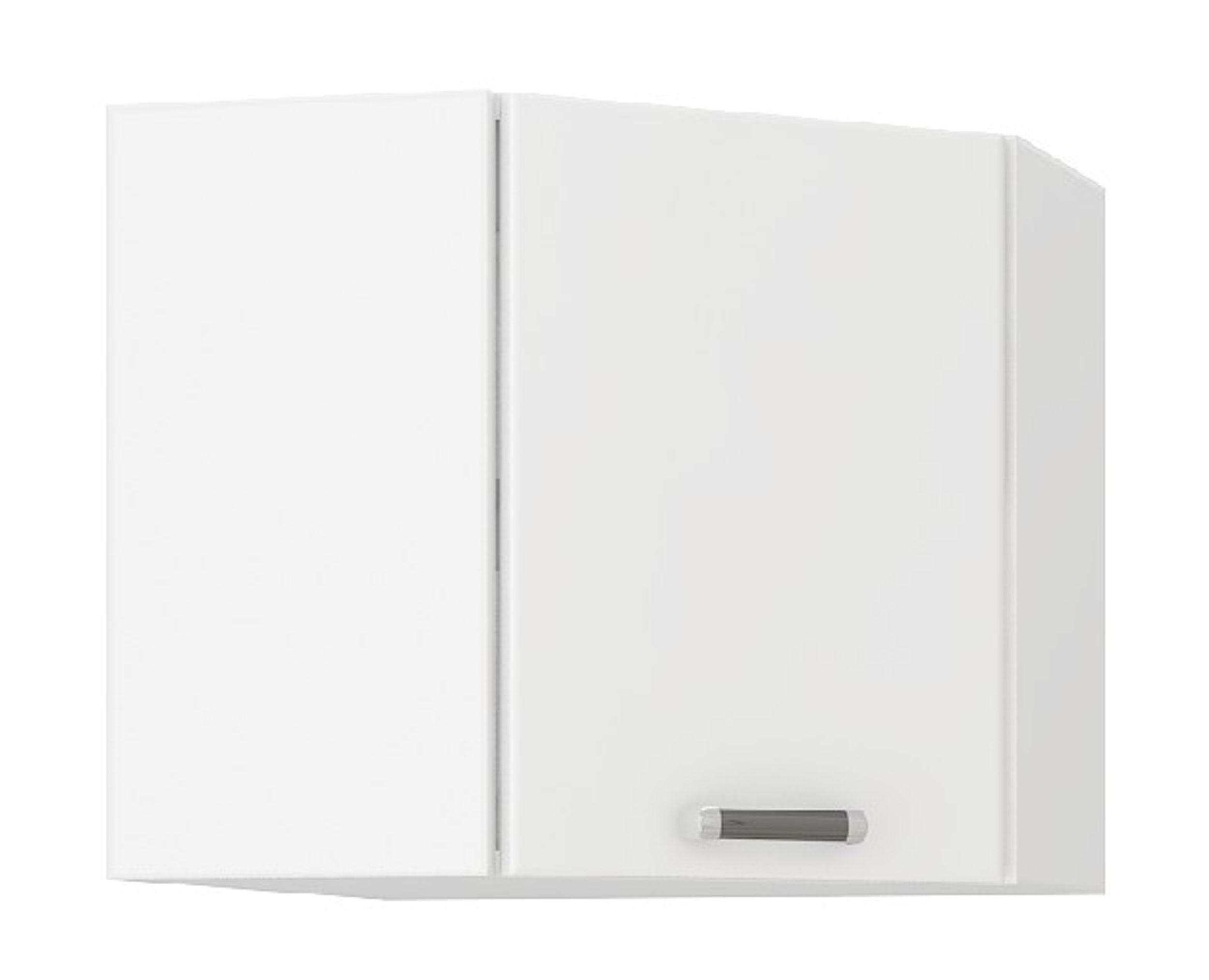 Küchen-Preisbombe Eckhängeschrank 58x58 cm Küche Omega Schwarz Weiss Küchen günstig online kaufen