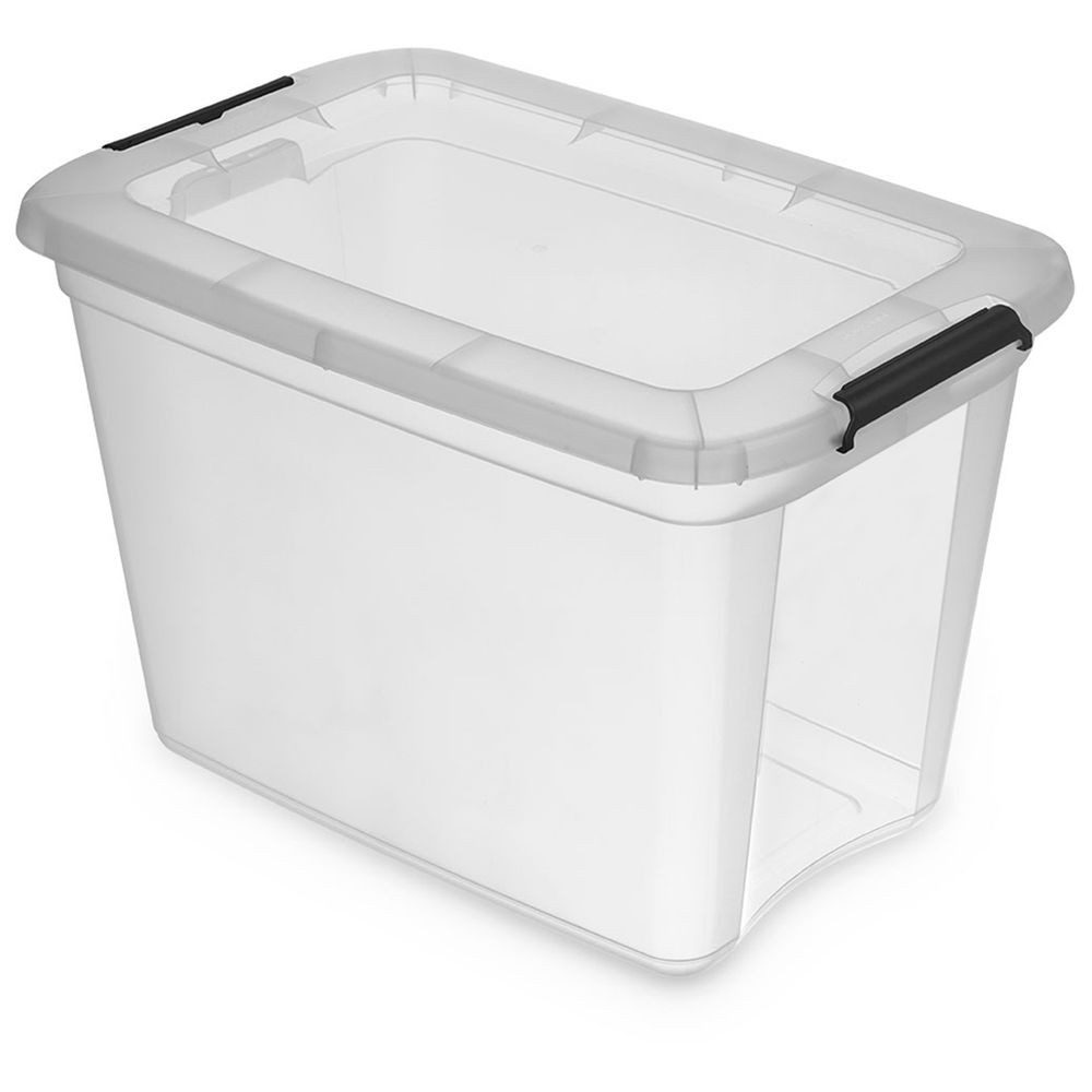 Kreher Aufbewahrungsbox Robust Store mit Deckel in Transparenter