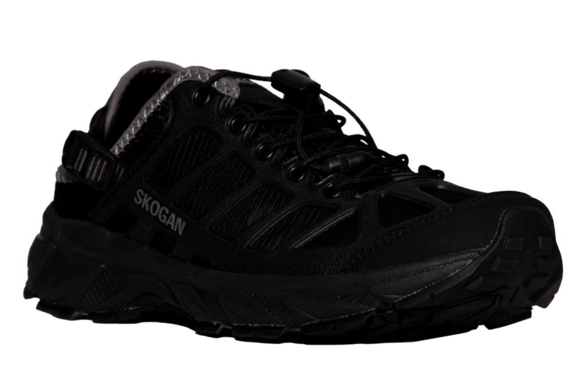 SKOGAN Saletaan leichte Wandersandale Royalblau und schwarz Outdoorsandale