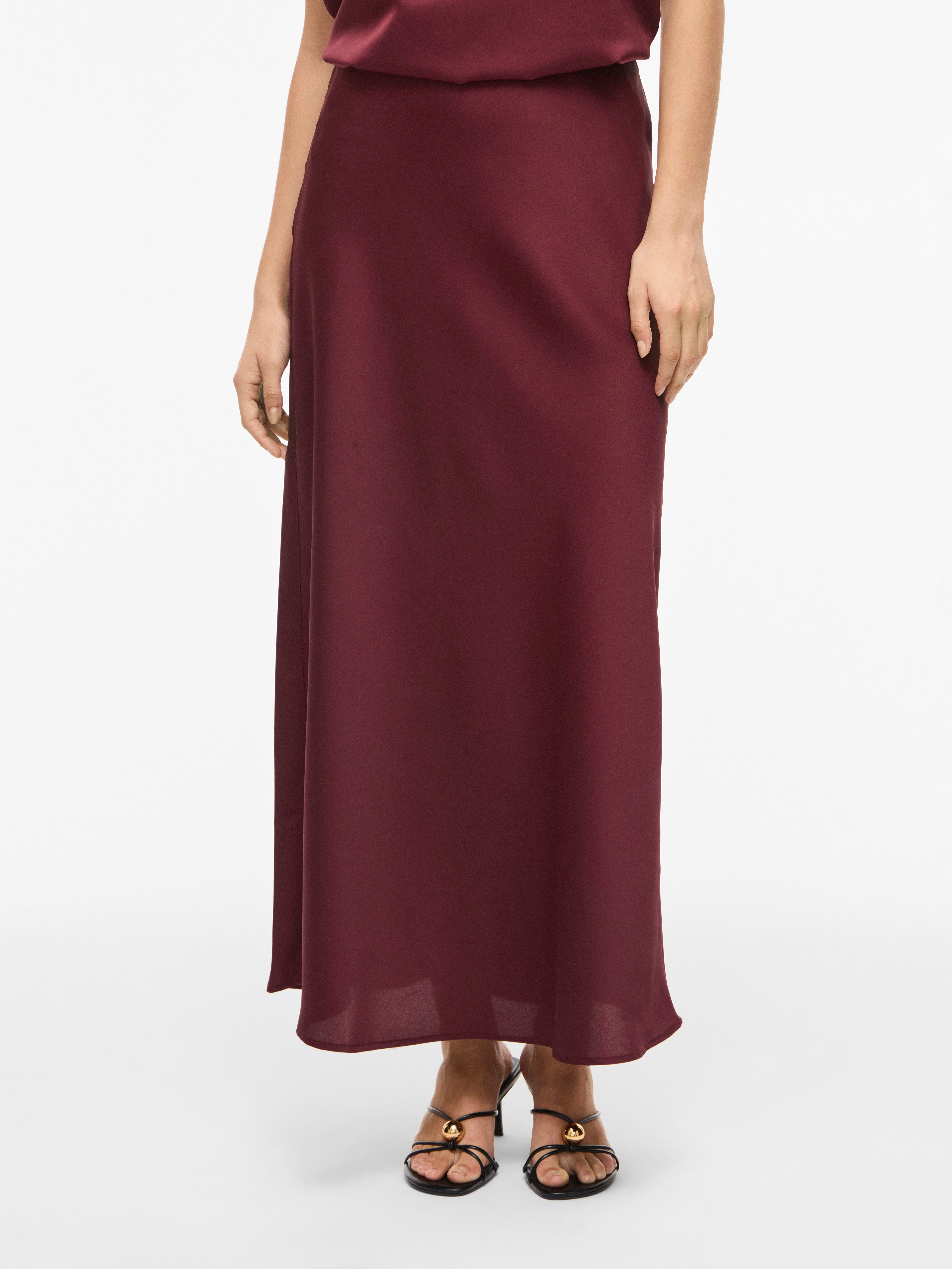 Vila Maxirock VIELLETTE HW LONG SKIRT - NOOS Kunstfaser