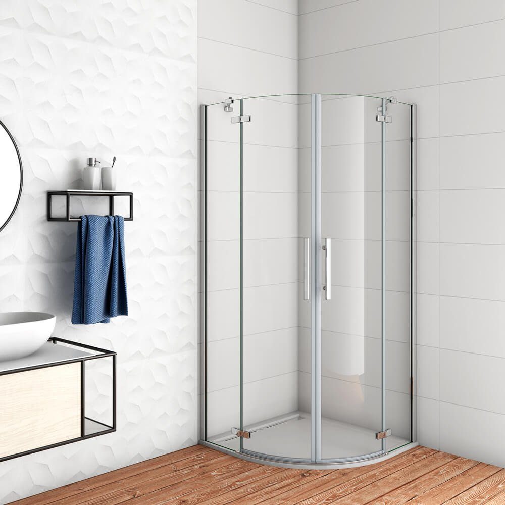 duschspa Runddusche 195cm Runddusche Viertelkreis Duschtür Duschabtrennung günstig online kaufen