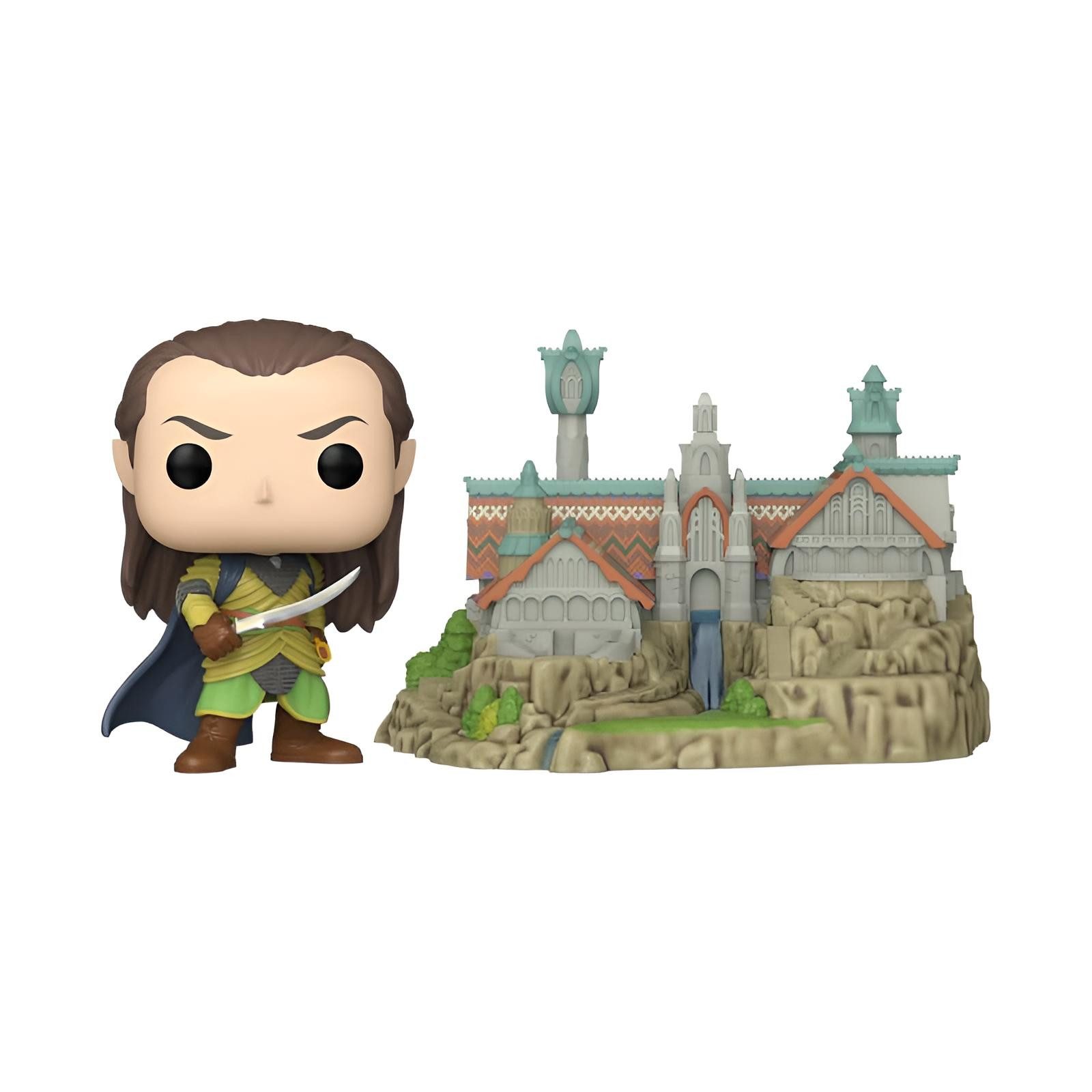 Funko Spielfigur POP Town - Lord of the Rings - Elrond w. Rivendell