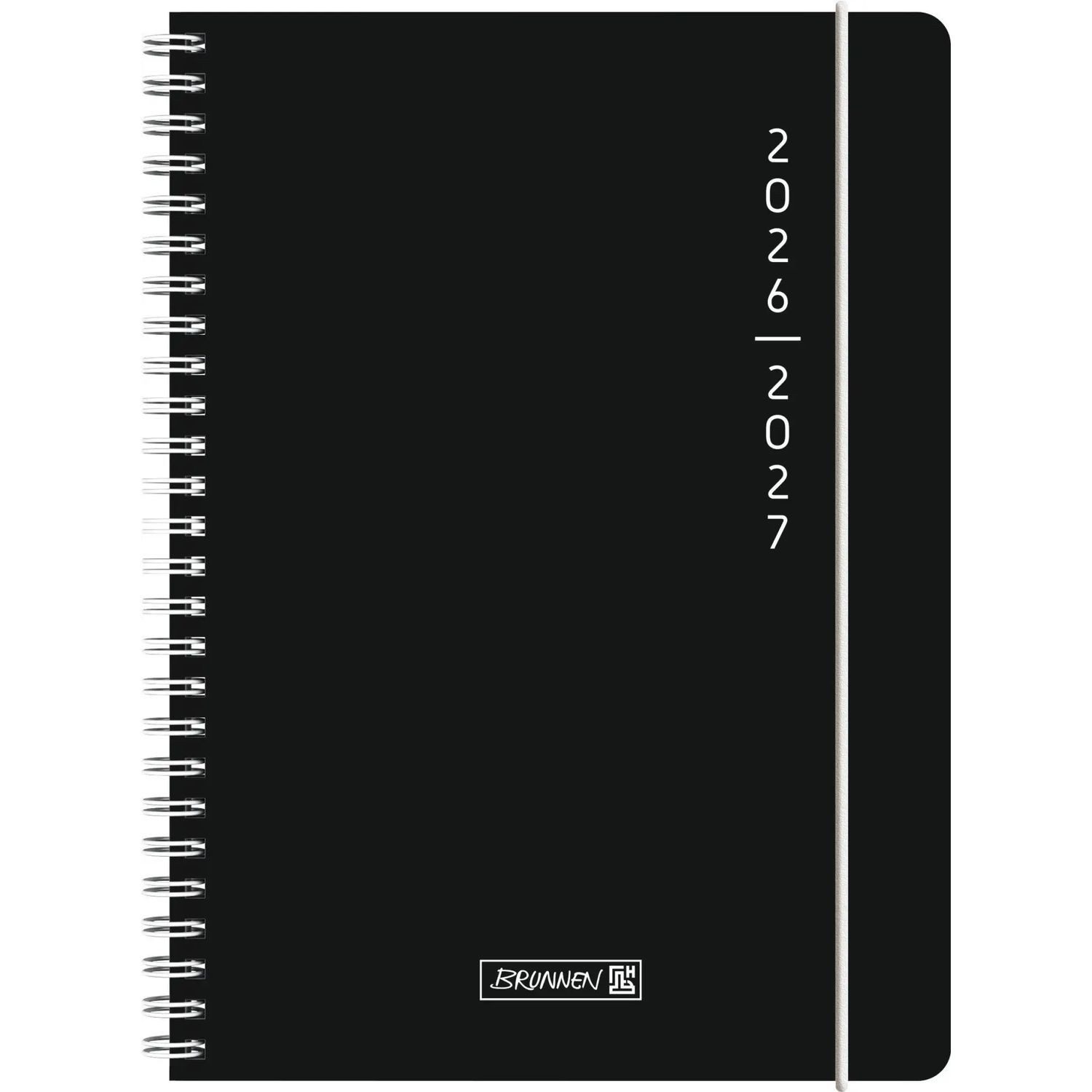Schülerkalender Schülerkalender 2026/2027 "Plain Black", A5, Kunststoff