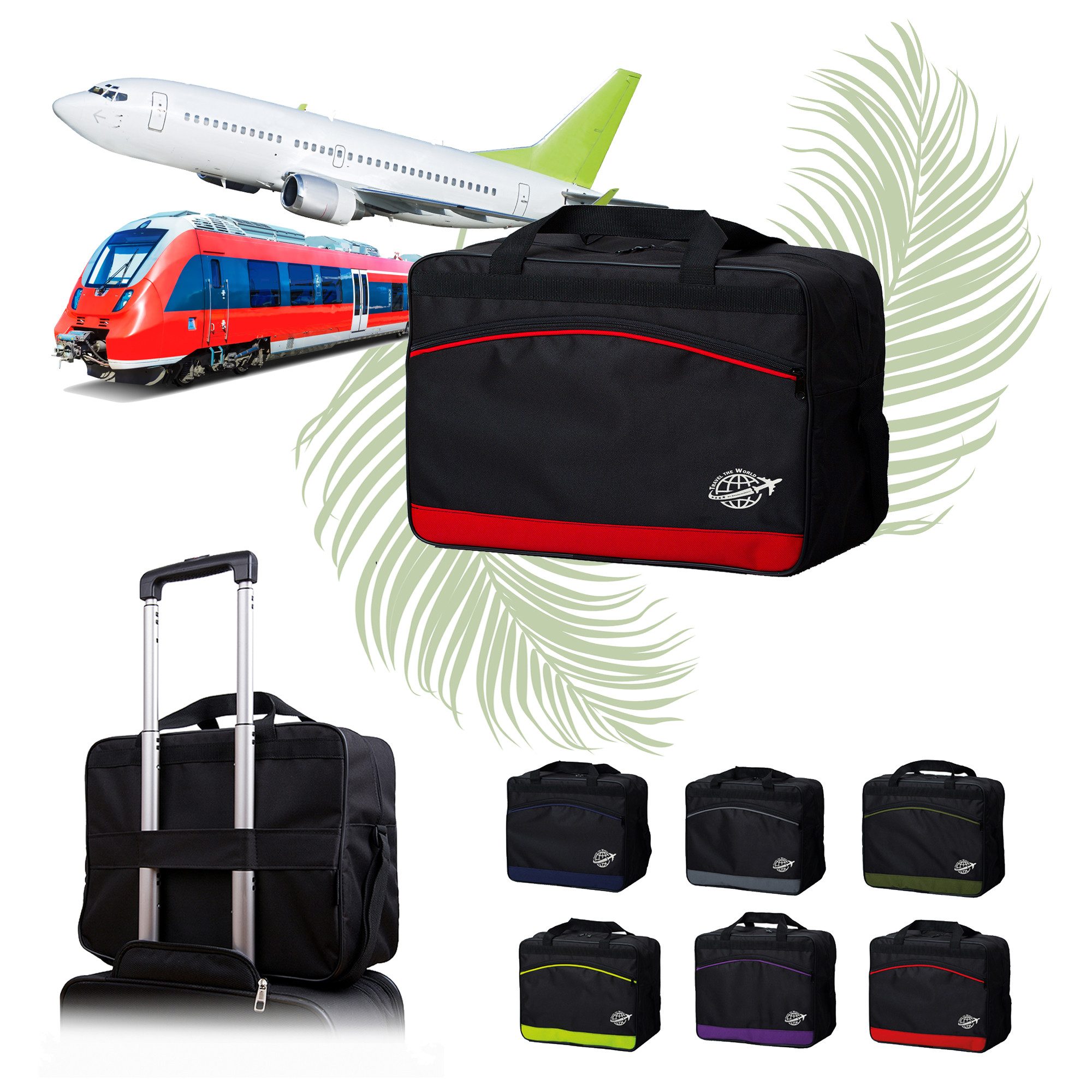 BambiniWelt by Rafael K. Reisetasche Handgepäck Boardgepäck Bordcase 40x20x25 40x30x20 Ryanair Wizzair (M1), wasserabweisend