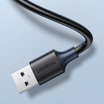 UGREEN Verlängerungskabel Universalkabel USB 2.0 Adapter 0,5m Schwarz USB-Kabel, (50 cm)