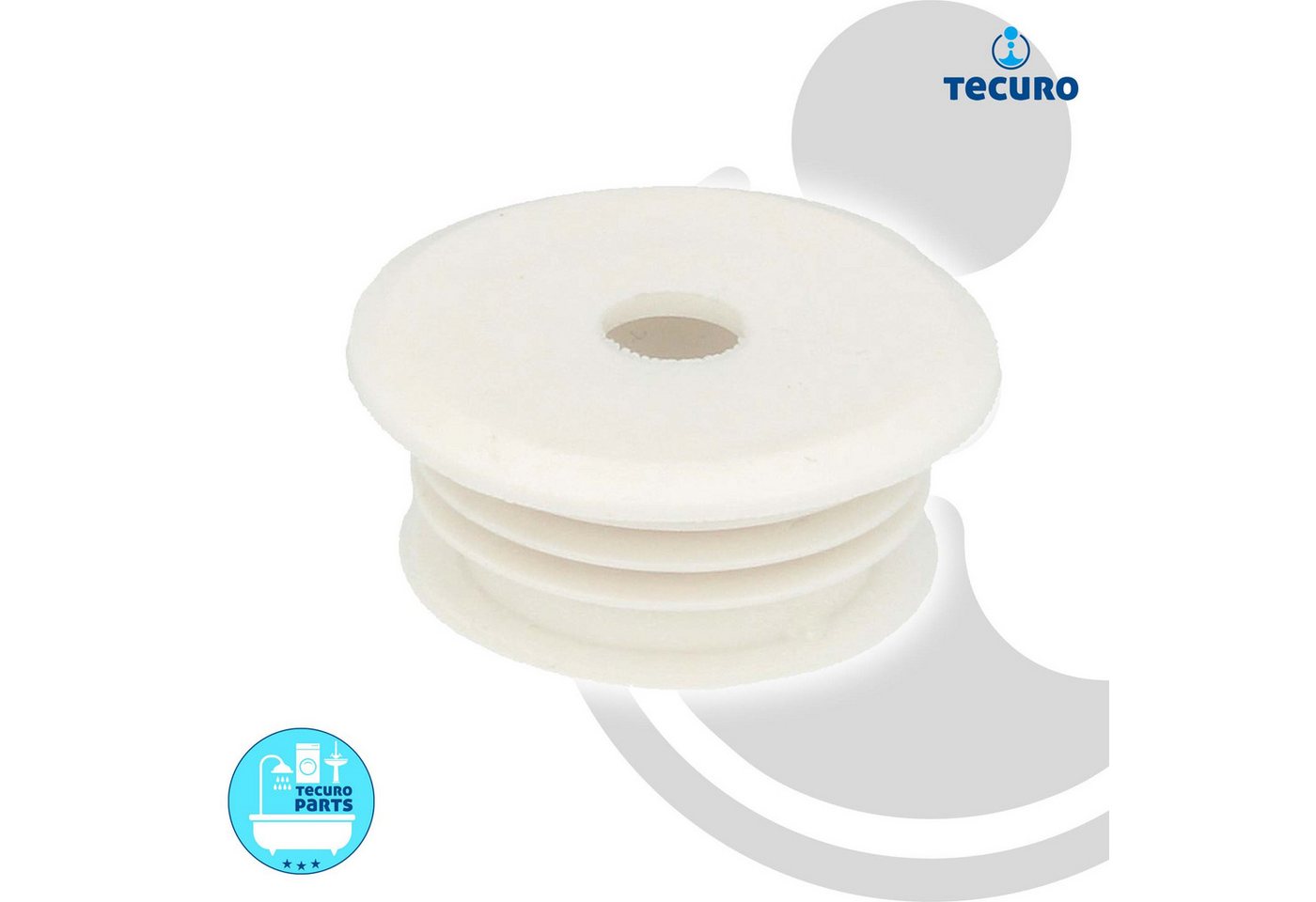 Thumbnail - tecuro Urinal Urinal-Verbinder für Druckspülrohre Ø 35/18,5 mm, ohne Rosette