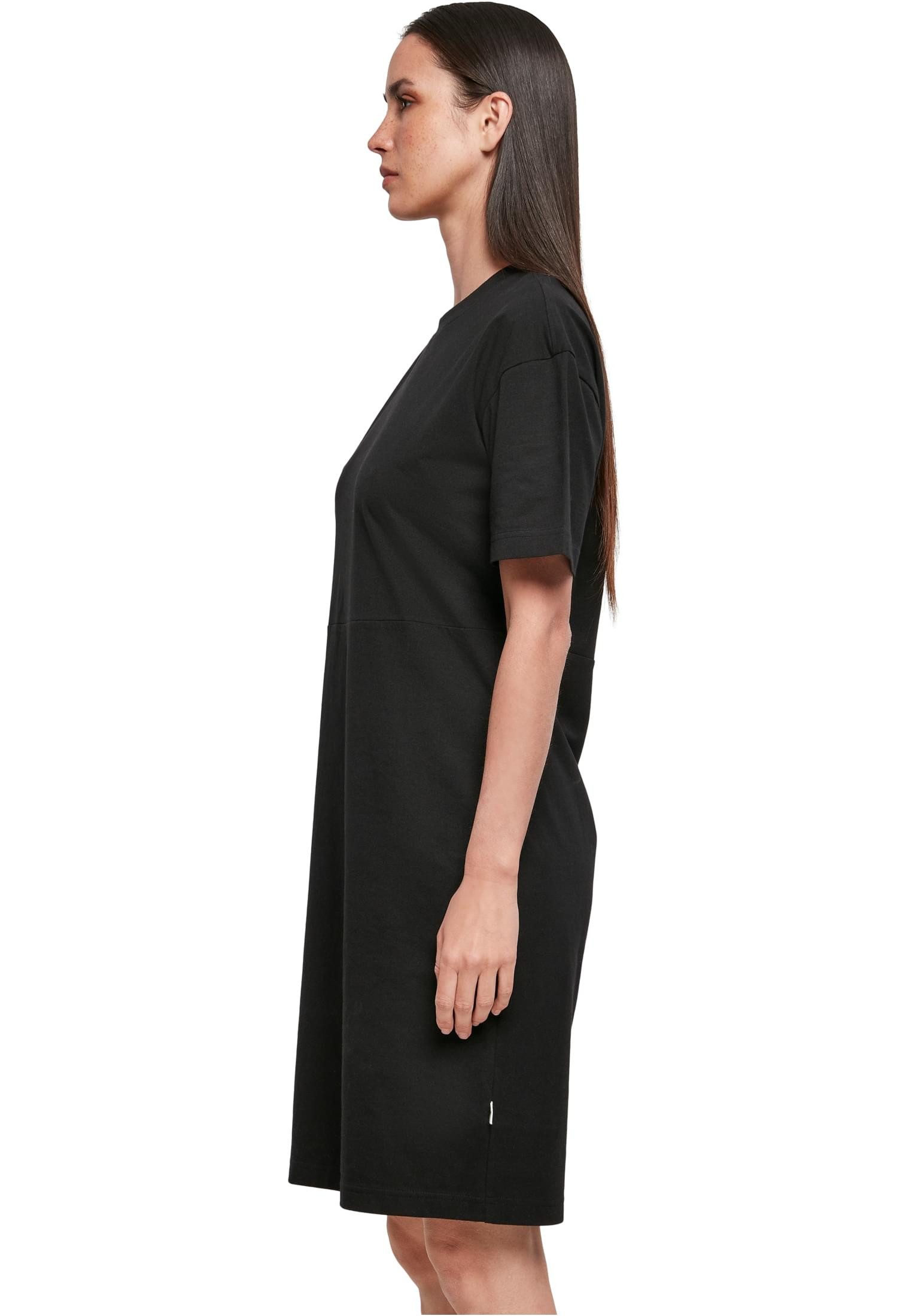 urbandreamz Jerseykleid Damen Kleid Lang Organic Oversized Slit Tee Shirt – Bild 3 von 5