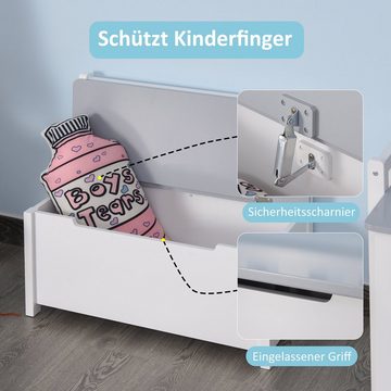 HOMCOM Spielzeugtruhe Kinder Sitzbank mit Stauraum