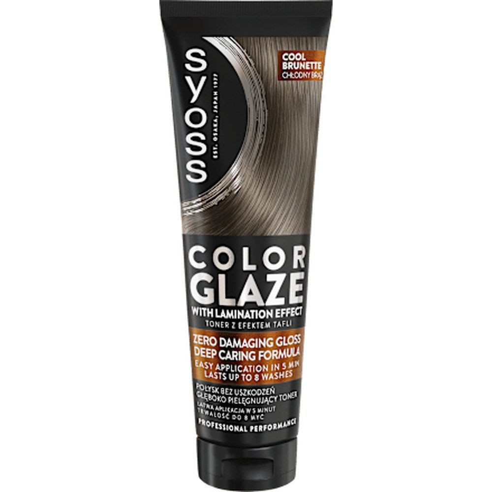 Syoss Haartönung Color Glaze Glanztoner für Haare, Cool Brown, 130 ml