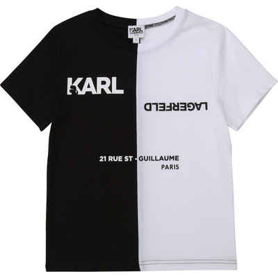 KARL LAGERFELD T-Shirt Karl Lagerfeld T-Shirt schwarz weiß mit vielen Logo Details