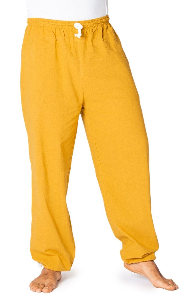 Stoffhose Sommerhose aus Baumwolle - blickdicht - leichte Freizeithose - Unisex