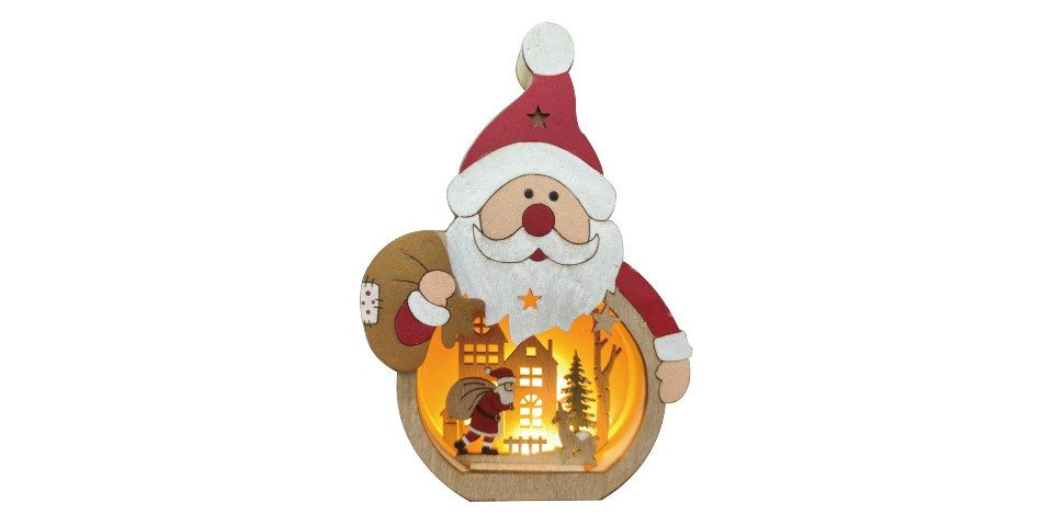 Trend Line Weihnachtsmann TrendLine Weihnachtsmann Holz 11 x 3 x 16 cm