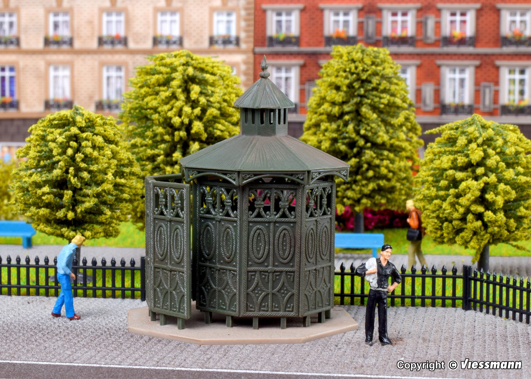 Vollmer Modelleisenbahn-Baustelle Vollmer 43762 H0 Toilettenhäuschen Haus Gebäude Ausgestaltung Auss...