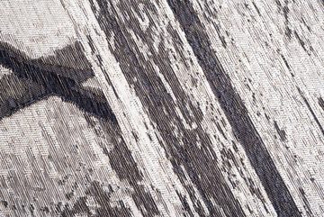 Teppich Keitum 010, Sansibar, rechteckig, Höhe: 3 mm, Flachgewebe, modernes Holz Design, Motiv, gekreuzte Säbel