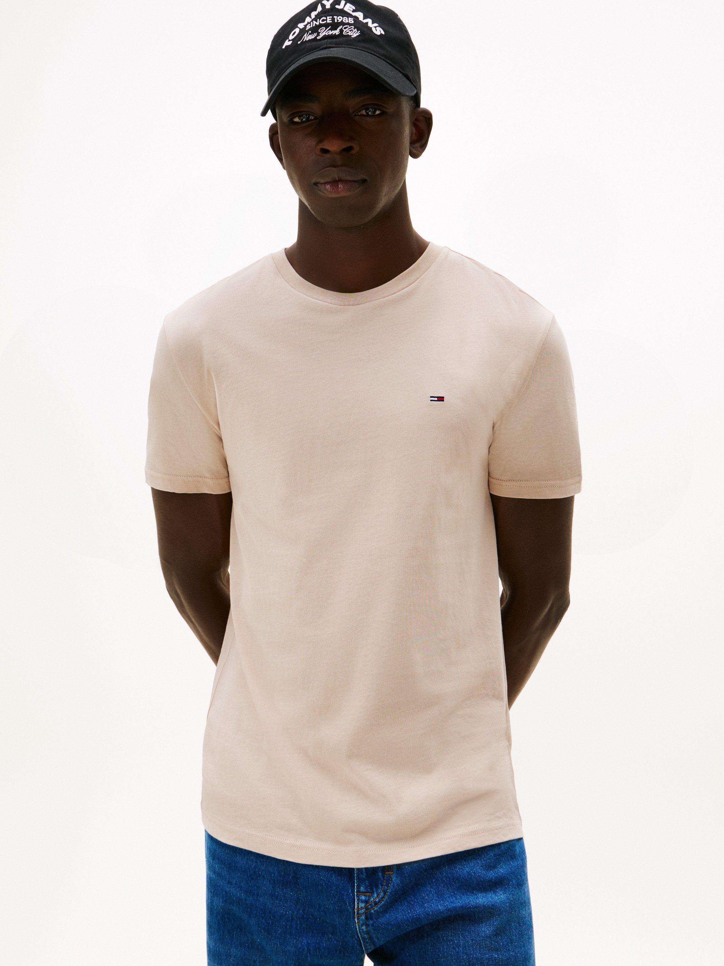 Tommy Jeans T-Shirt TJM XSLIM 3 PACK TEE Mit Rundhalsausschnitt günstig online kaufen