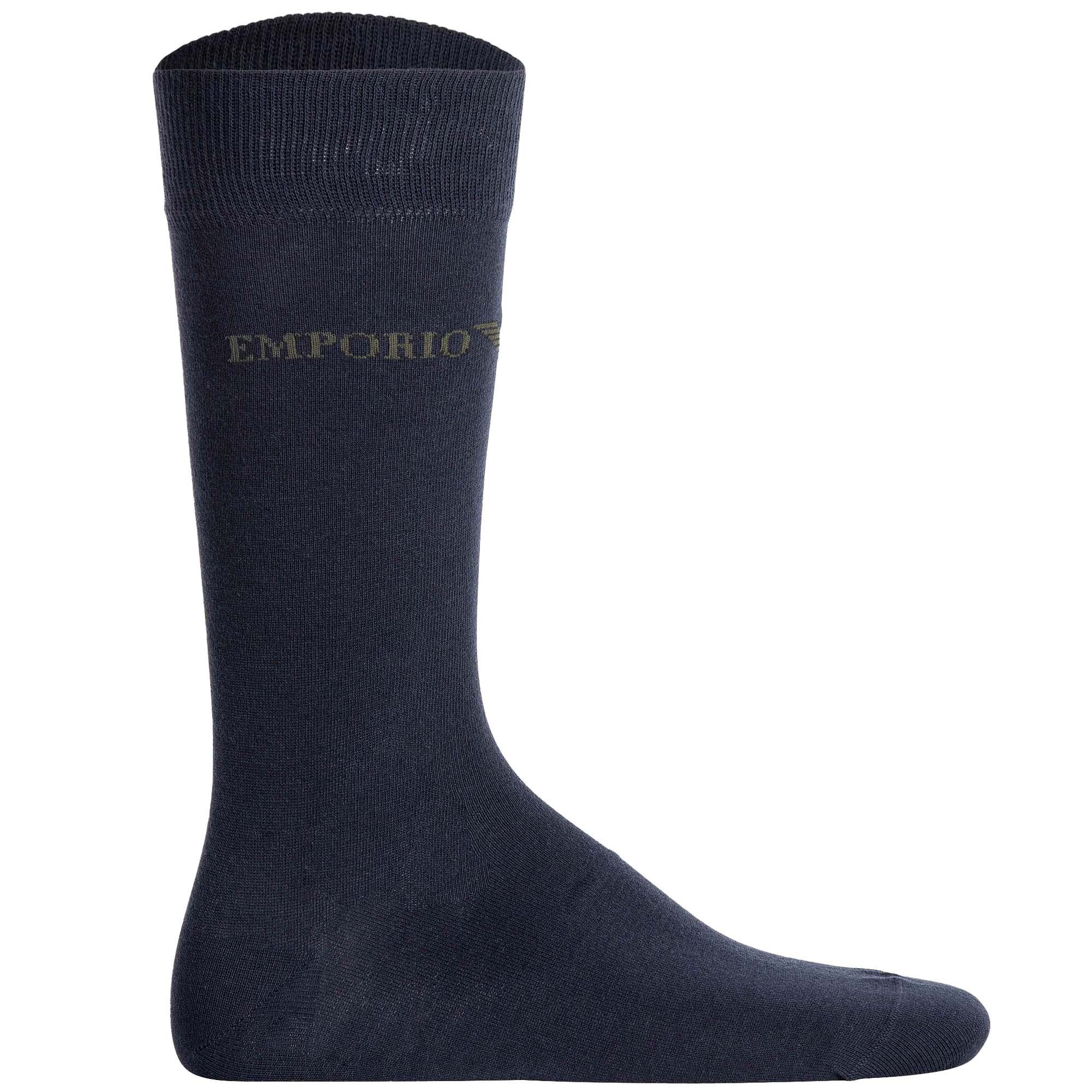 Emporio Armani Kurzsocken Herren Socken 3er Pack Baumwolle Casual Cotton (Packung, 3er Pack)